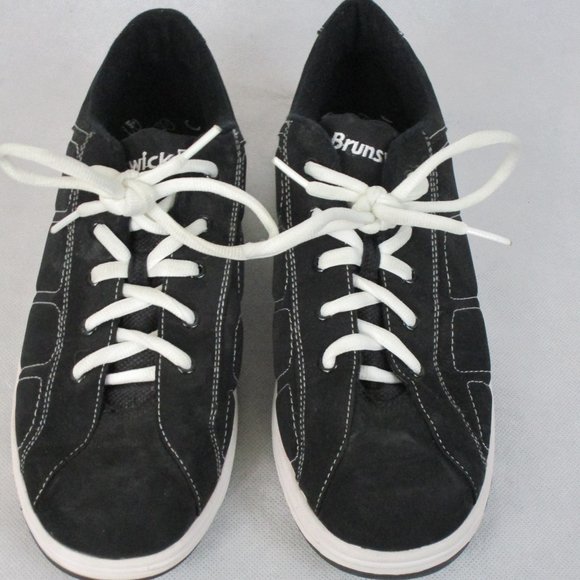 Brunswick Shoes Brunswick K141 Stealth Bowling Shoes Black White